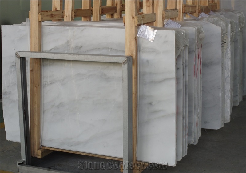 New Quarry Han White Marble Slabs , Yunnan White Marble Slabs & Tiles
