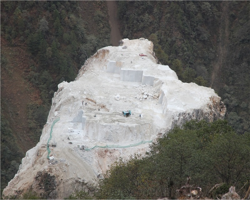 Yunnan White Marble Slabs(New Quarry) , China White Marble