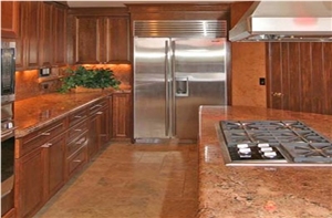 Florence Red Granite Kitchen Countertops