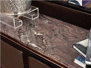 France Purple Color Marble Bathroom Countertops