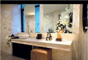 Golden Spider Marble Bathroom Countertops