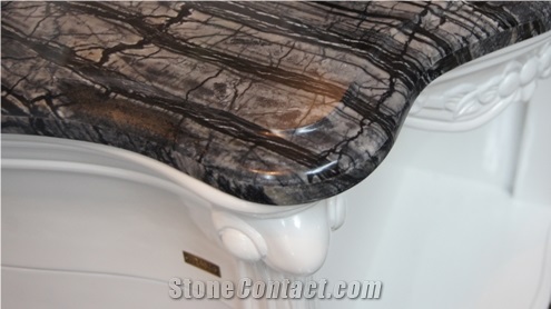 Old Wood Natural Marble Bathroom Countertops