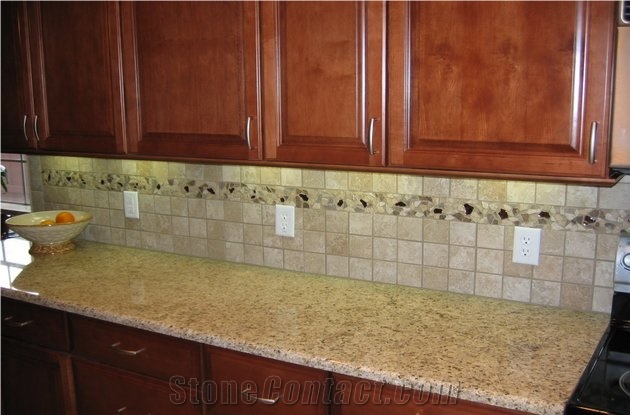 Owen Degree Gold Granite Kitchen Countertops from China - StoneContact.com