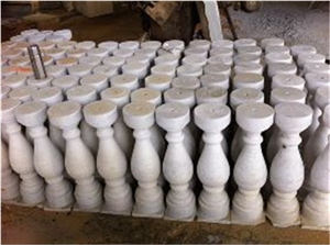 White Sandstone Vase Balusters