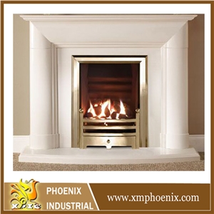 Micro Marble Fireplace, Beige Marble Fireplaces