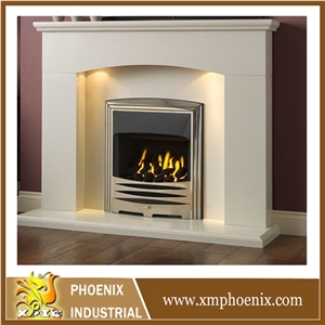 Stone Fireplace, Beige Marble Fireplaces