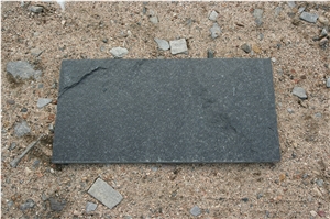 Black Quartz Stone Floor Covering Tile, Natural Black Flooring Quartzite