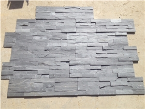 Black Slate Wall Cladding Tiles, Black Slate Cultured Stone
