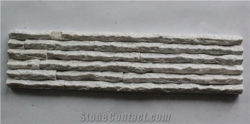 Culture Stone Fireplace Stone, White Quartzite Culture Stone Wall Covering