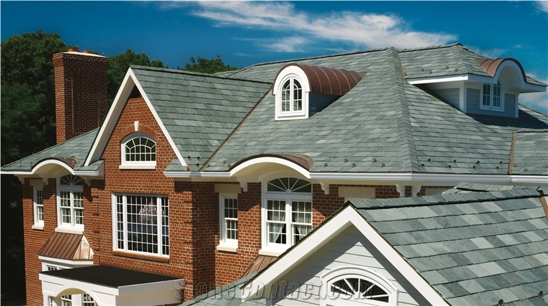 Green Roofing Slate, Natural Green Slate Roof Tiles