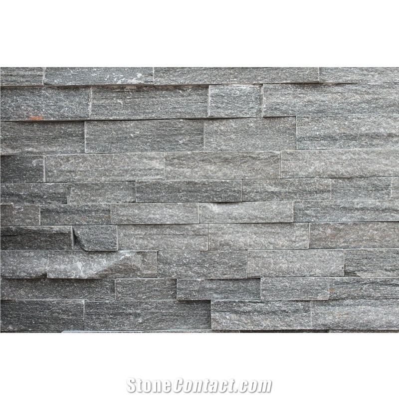 Grey Slate Glued Ledgestone Wall Cladding Culture Stone