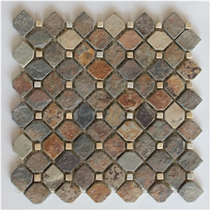 Mosaic Pattern Tiles, Mosaic Stone Wall Panels