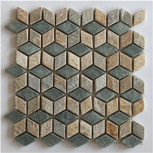 Mosaic Stone, Mosaic Slate, Mosaic Walling Panel