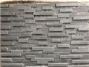 Natural Black Slate Ledgestone/Cultured Stone Walling Tiles
