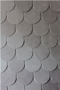 Natural Dark Grey Roofing Slate, Natural Dark Grey Roof Tiles, Jiangxi Grey Slate Roof Tiles