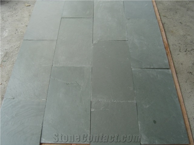 Natural Light Green Slate Tiles,Green Slate Stone Tile Floor Covering