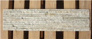 P014 Beige Slate Wall Cladding Panels, Slate Culture Stone Wall Tiles