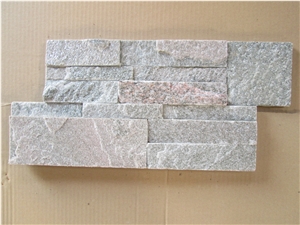 Pink Quartzite 180*350mm S Shape Interlock Panel Cultured Stone
