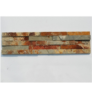 Rusty Glued Ledgestone Wall Decorations Tiles, Cultured Stone Tiles