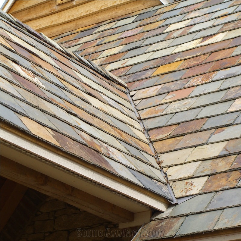 Rusty Natural Slate Roof Coating Tiles