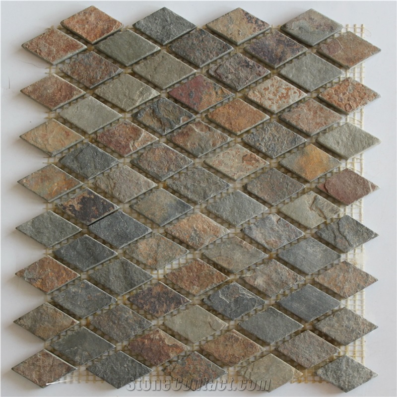 Slate Mosaic Tiles, Mosaic Pattern