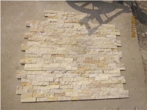 Travertine Cultured Stone Wall Cladding Tiles,Ledgestone Stacked Brick Panels