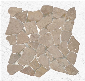 Travertine Wall Decoration Cladding Back Mesh Pavers