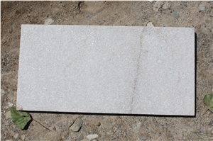 White Quartzite Stone Tile Floor Covering