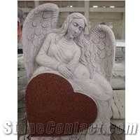 Granite Tombstone for Europe Market, Red Granite Monument & Tombstone