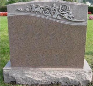Carving Granite Headstone, Grey Granite Monument & Tombstone
