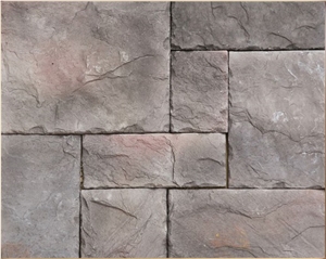 Crystal Glass Mosaic, Grey Cultured Stone