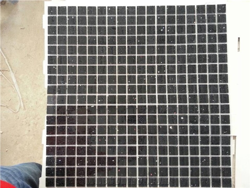 Black Quartz Stone Mosaic