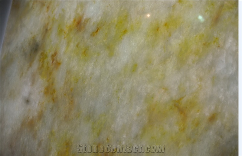 Crystal Yellow Marble Slabs, Brazil Yellow Marble