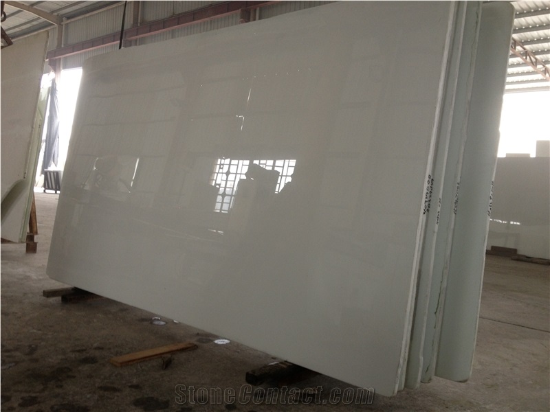 Pure White Artificial Crystallized Glass Stone