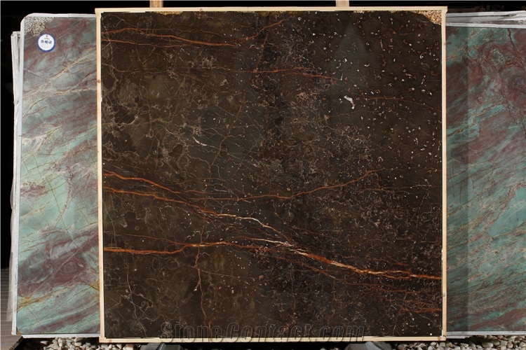 Canary Plum Brown Marble Slab,Brazil Brown Marble