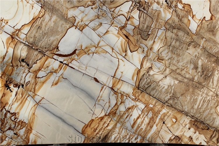 Roman Impression Brown Quartzite Slab, Brazil Brown Quartzite