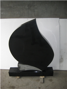 Heart Shaped Monument and Headstone, Hebei Black Granite, Hebei China Black Granite Monuments