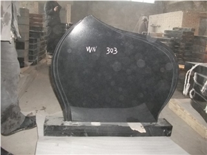 Heart Shaped Monument and Headstone, Hebei Black Granite, Hebei China Black Granite Monuments