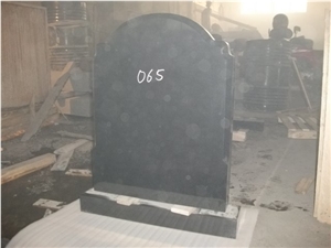 Ogee Headstone, Hebei Black Granite Monument & Tombstone
