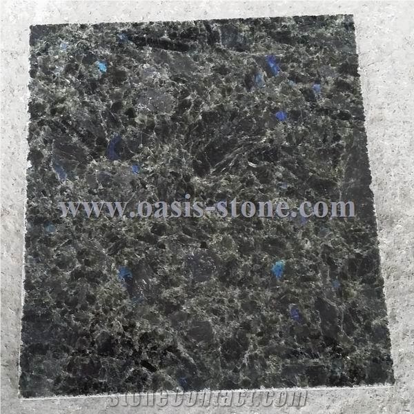 Green Galaxy Granite Tiles&Slabs, Angola Blue Star Granite