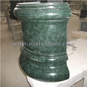 India Green Marble Columns