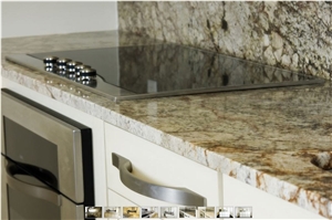 Exotic Granite Kitchen Countertops, Tropical Treasure Granite Kitchen Countertops
