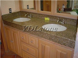 Golden Quartz Stone Kitchen Countertops