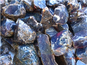 Amber Stone Blue Stone Gemstone & Precious