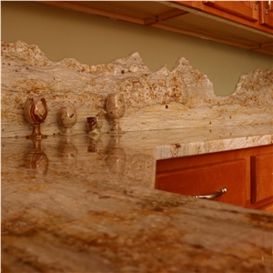 Giallo Capella Granite Kitchen Countertop