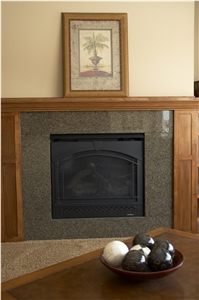 Tropic Honey Brown Granite Fireplaces