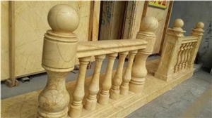 2014 New Hot Type Quarry Direct China Palace Sunshine Beige Marble Balustrades & Handrails