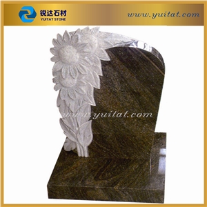 American Style Brown Granite Tombstone,Monument