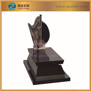 American Style Tombstone, Carving Bird Tombstone,Fujian Quarry Owner Wholesale Cheap Black Tombstone & Monument
