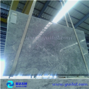 China New Arrival Shangri-La Grey Marble Slab,Chinese Tundra Blue Marble Slabs & Tiles